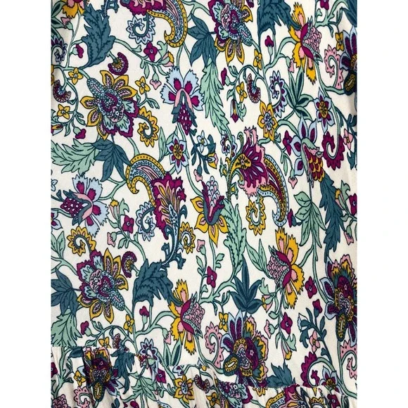 Soft Surroundings Maxi Dress Kara Floral Print Tiered Sundress Boho Chic Size XL - Picture 5 of 9